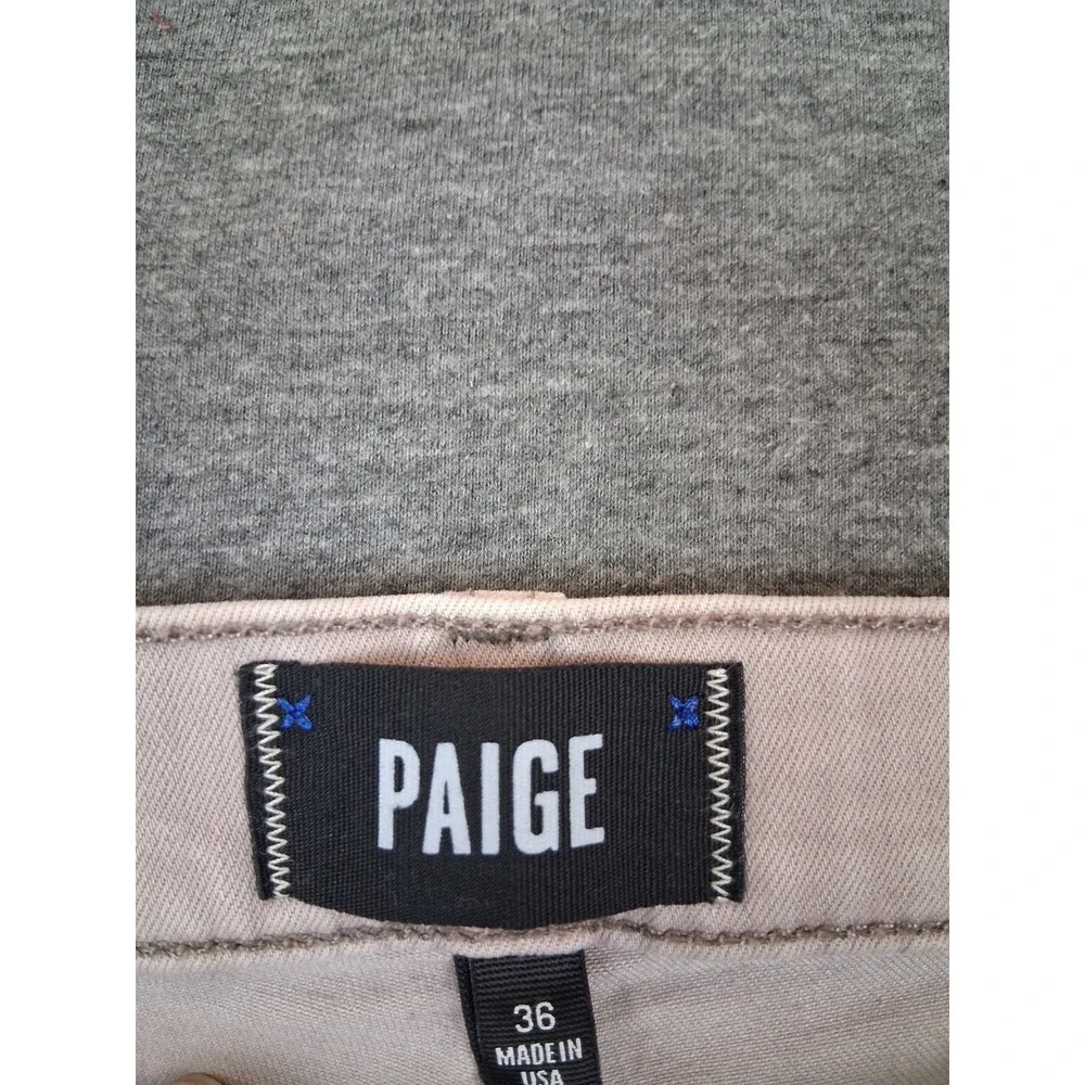 Paige Mens Jeans 36 Tan Federal Slim Vintage Sandstorm USA Quiet Luxury Elevated